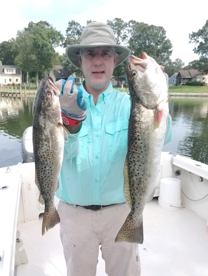 Jan Jamrog with a nice pair of trout